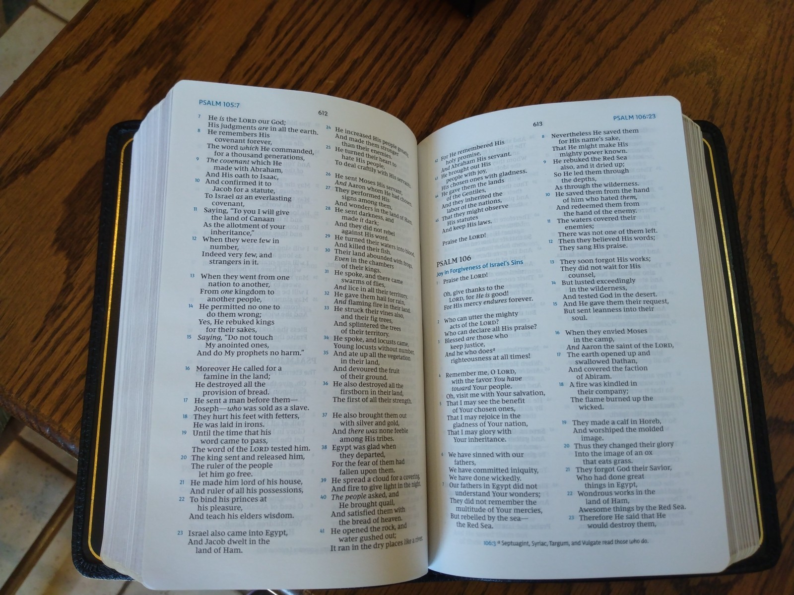 NKJV Compact Bible, Maclaren Series, Genuine Leather, Black, Comfort Print