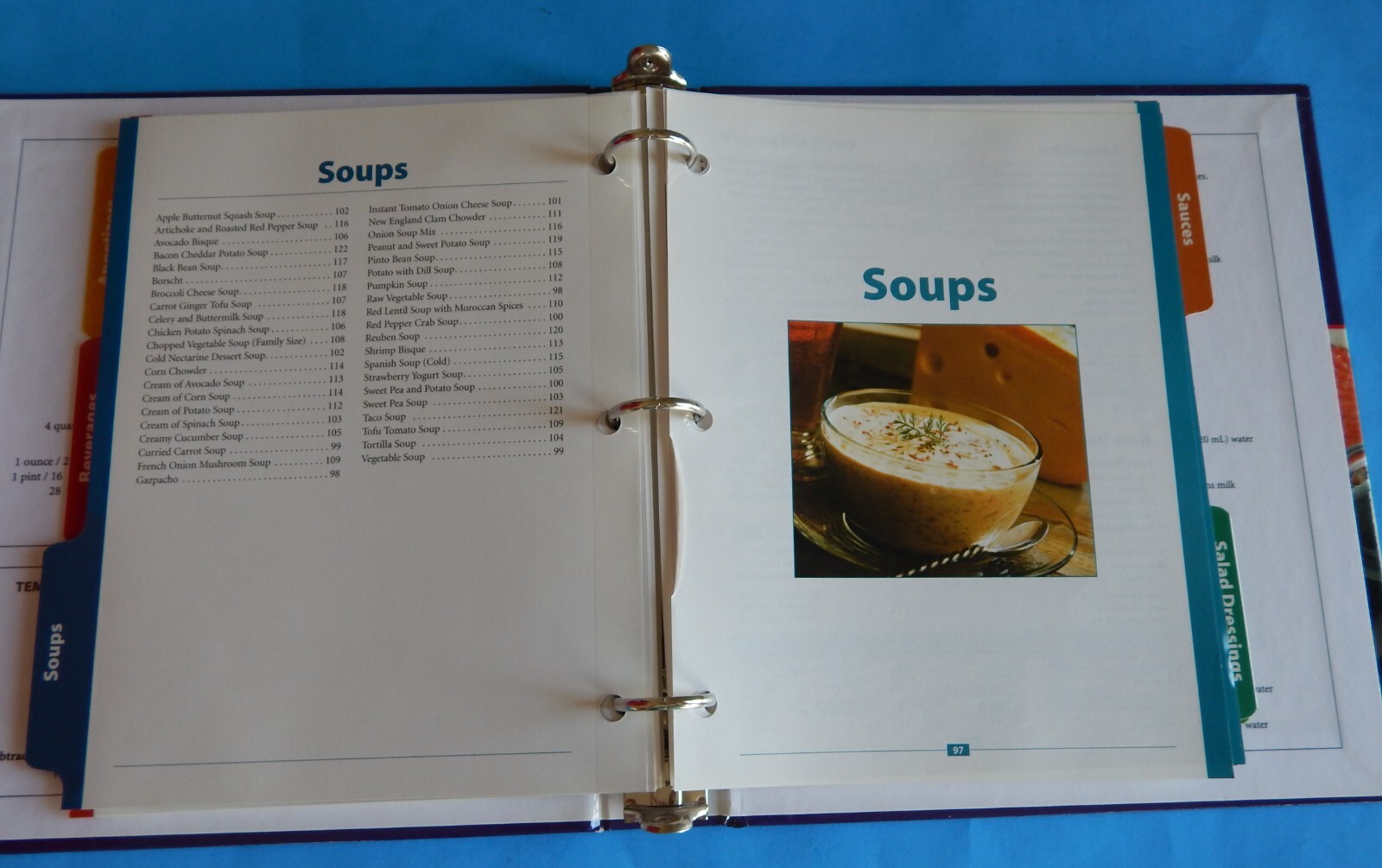 Vita-Mix Whole Food Recipes 3-Ring Tabbed Binder Cookbook