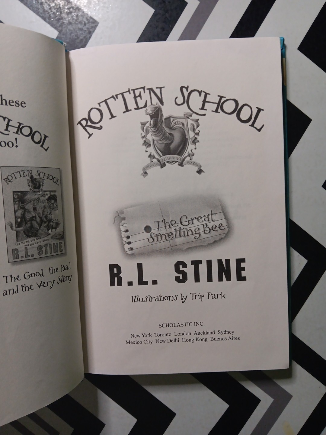 Lot Of 3 Rotten School Books RL Stine EX LIBRARY COPIES