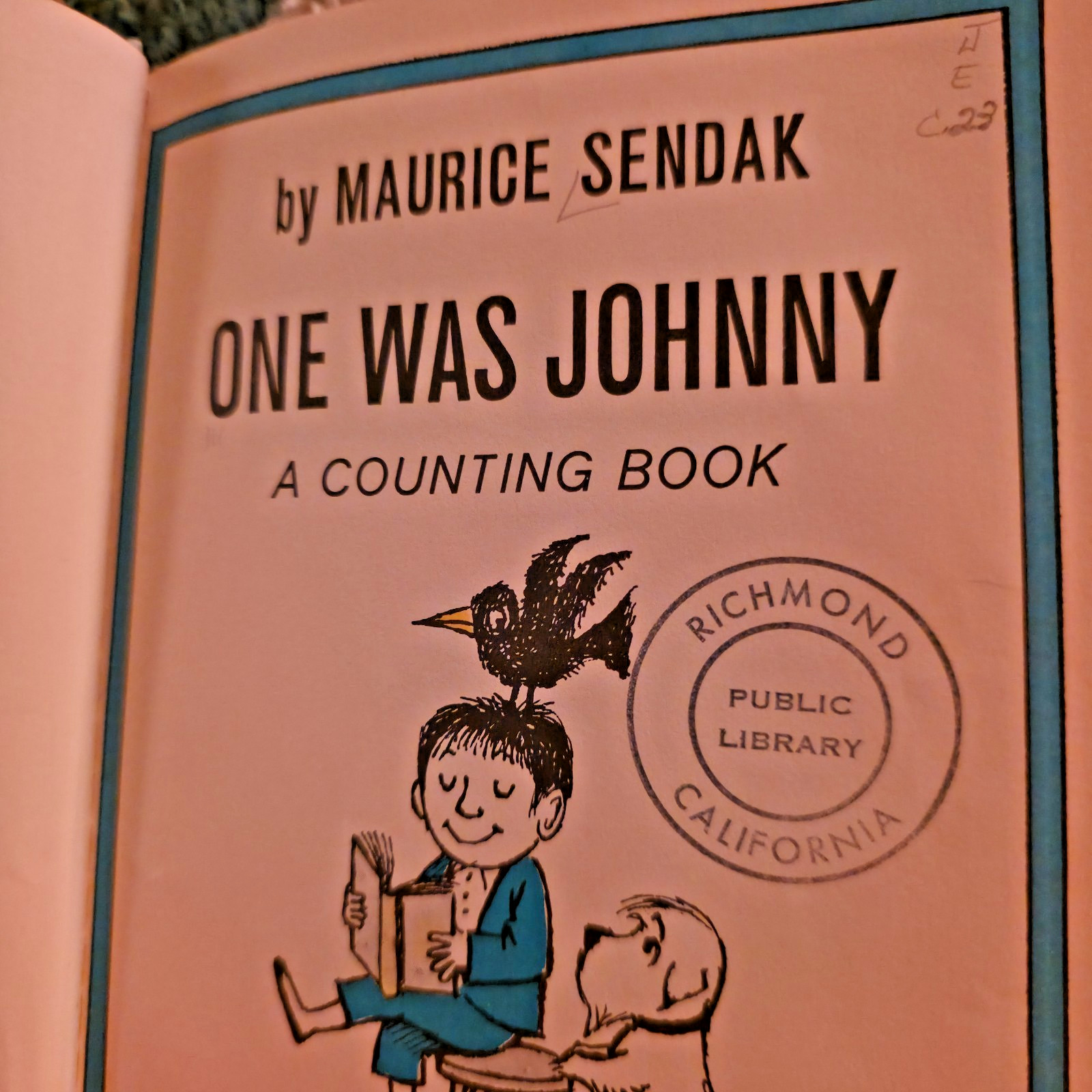 Sendak One Was Johnny 1962 First Edition Hardcover w/ Dust Jacket Nutshell