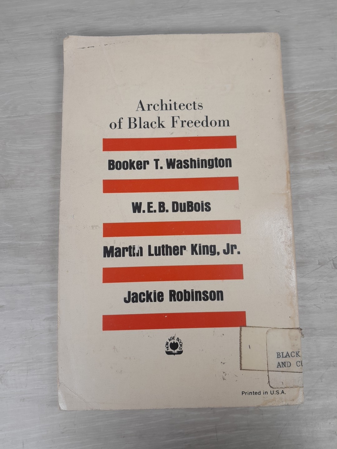 1971 Great Black Americans by Harold C. Allen PB 1st Ed. Ex. Lib. NY Corrections