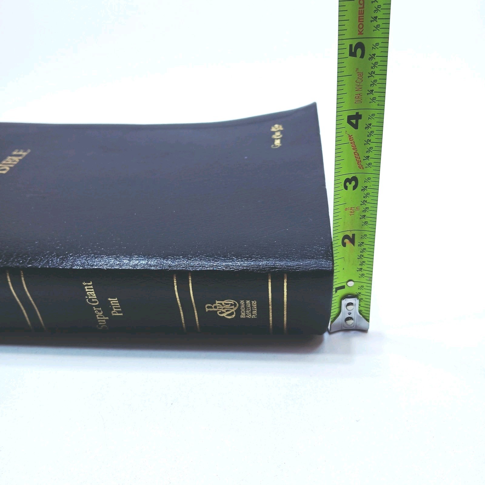 1996 HOLMAN SUPER GIANT HOLY BIBLE Imitation Black Leather Conc & Maps