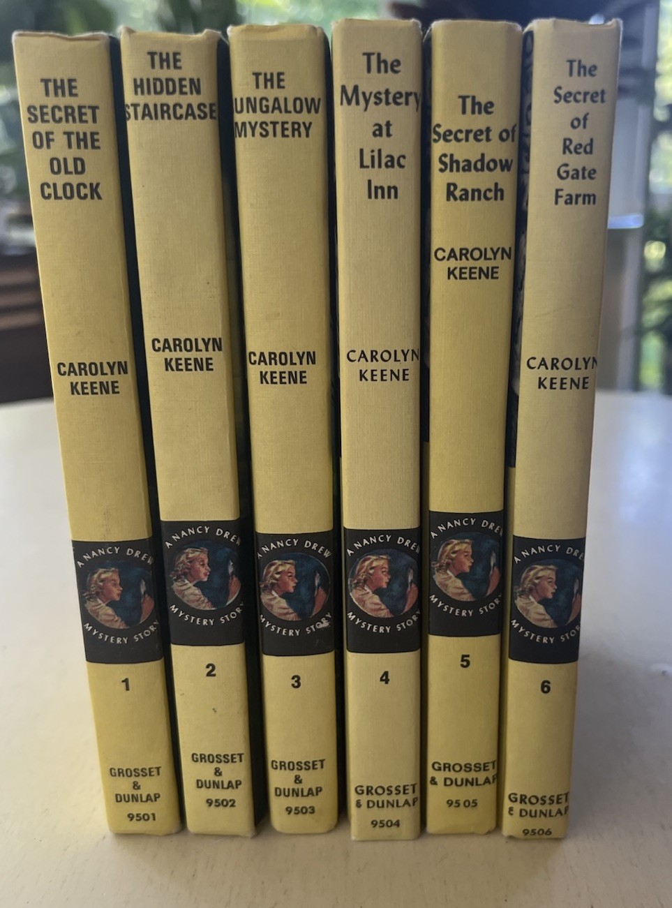 Nancy Drew Mystery Stories Vol 1-6 Lot Of 6 Hardcover By Carolyn Keene 1959-1965