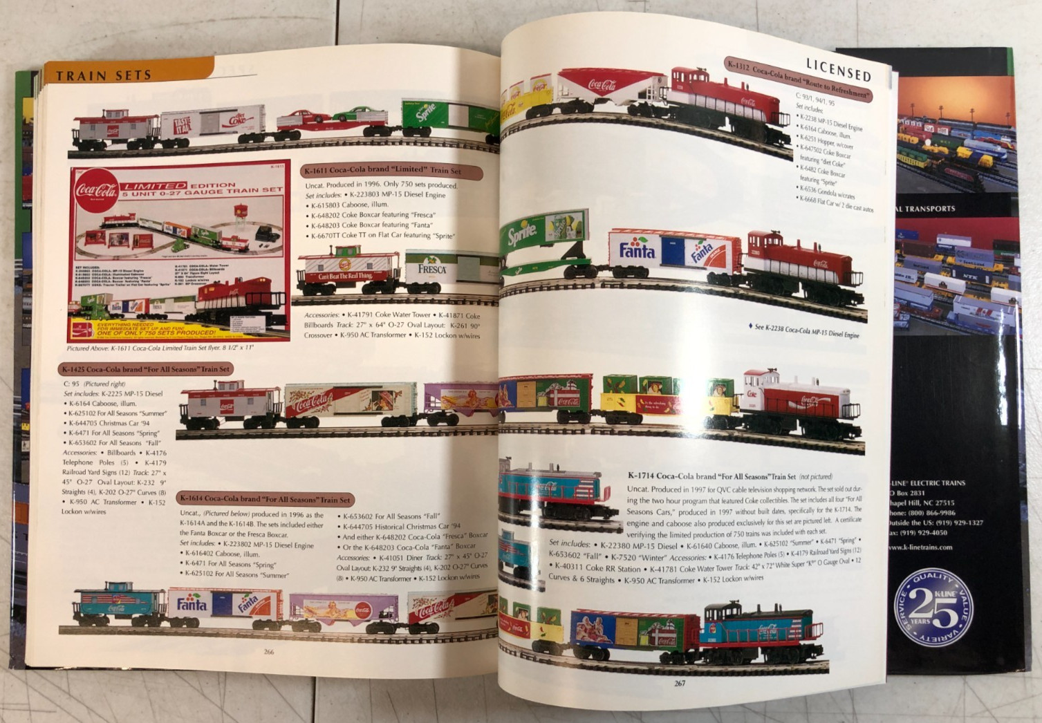 K-LINE Collector’s Guide Volume 1: Trains 1985-1998 by Mondy Lamb (1999) E-108