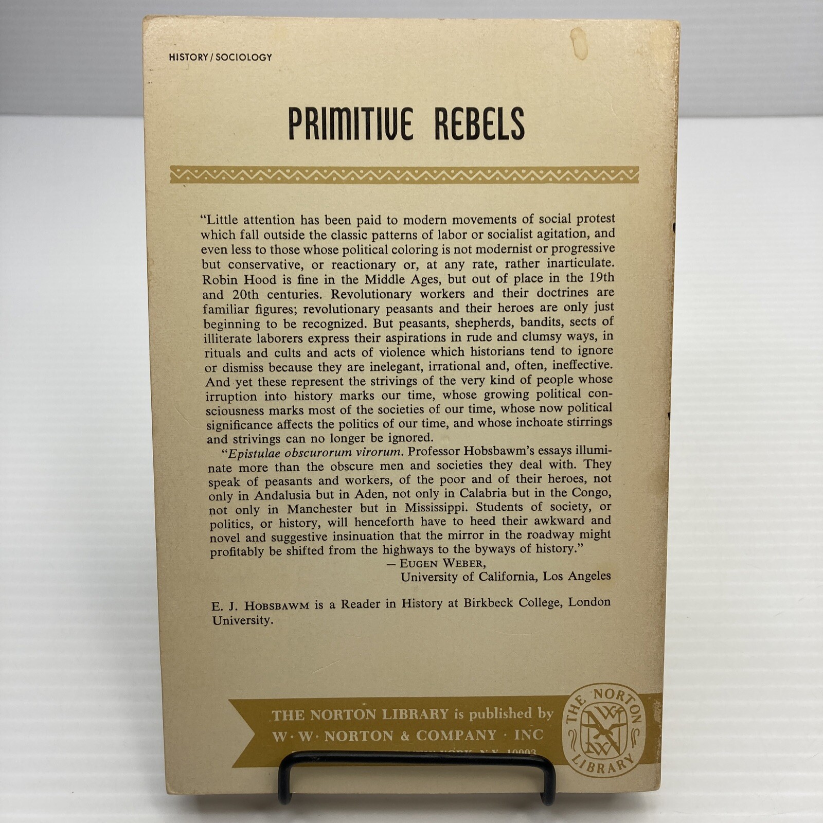 Primitive Rebel Archaic Forms of Social Movement 1800s-1900s Paperback 1965