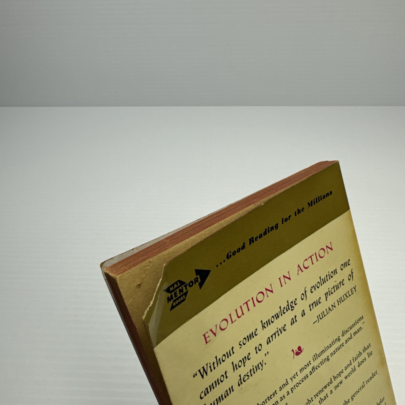 Evolution in Action Julian Huxley Paperback 1957 Mentor Book Man’s Possibilities