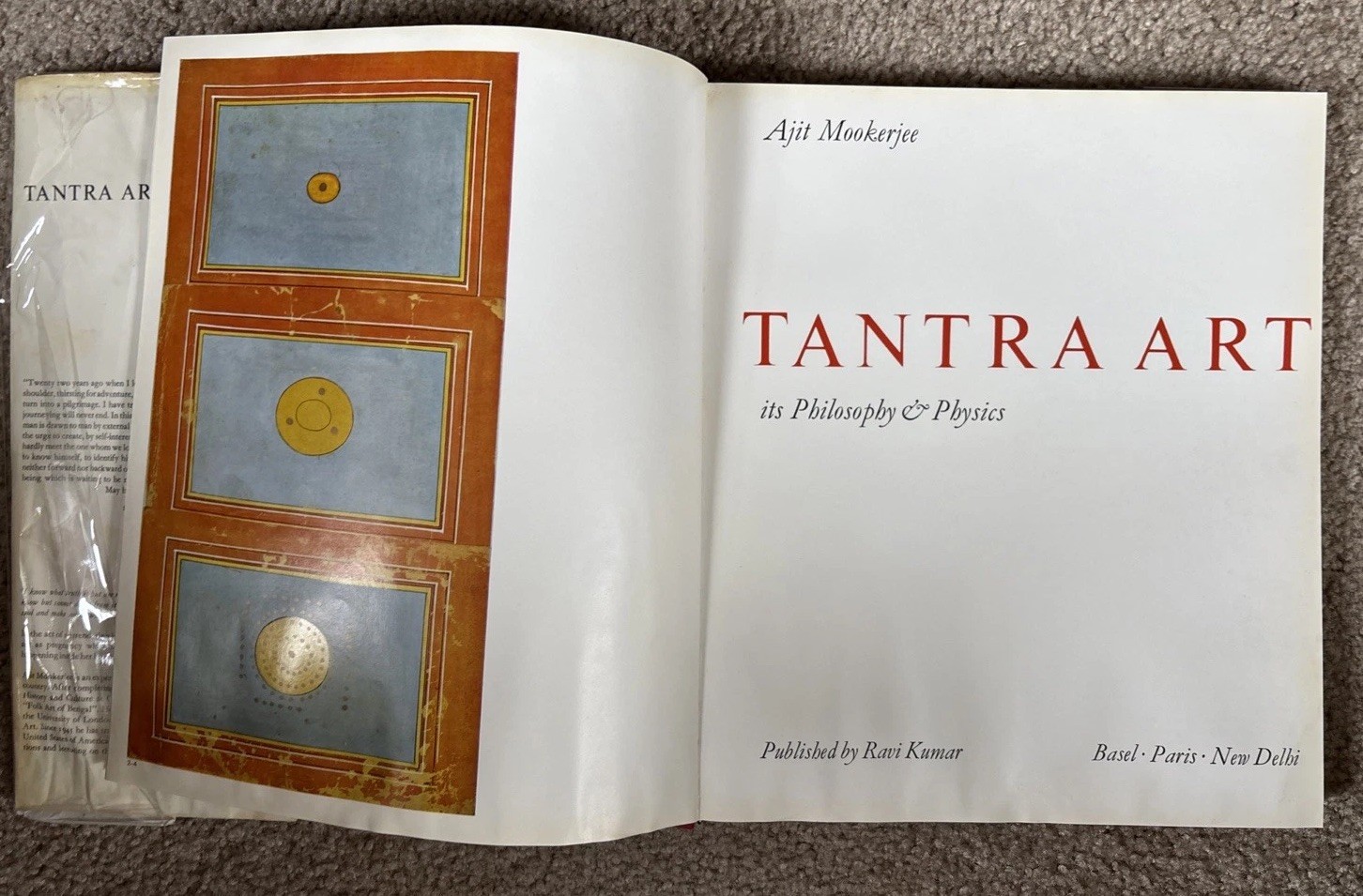 Tantra Art by Ajit Mookerjee HC/DJ 1971/1972