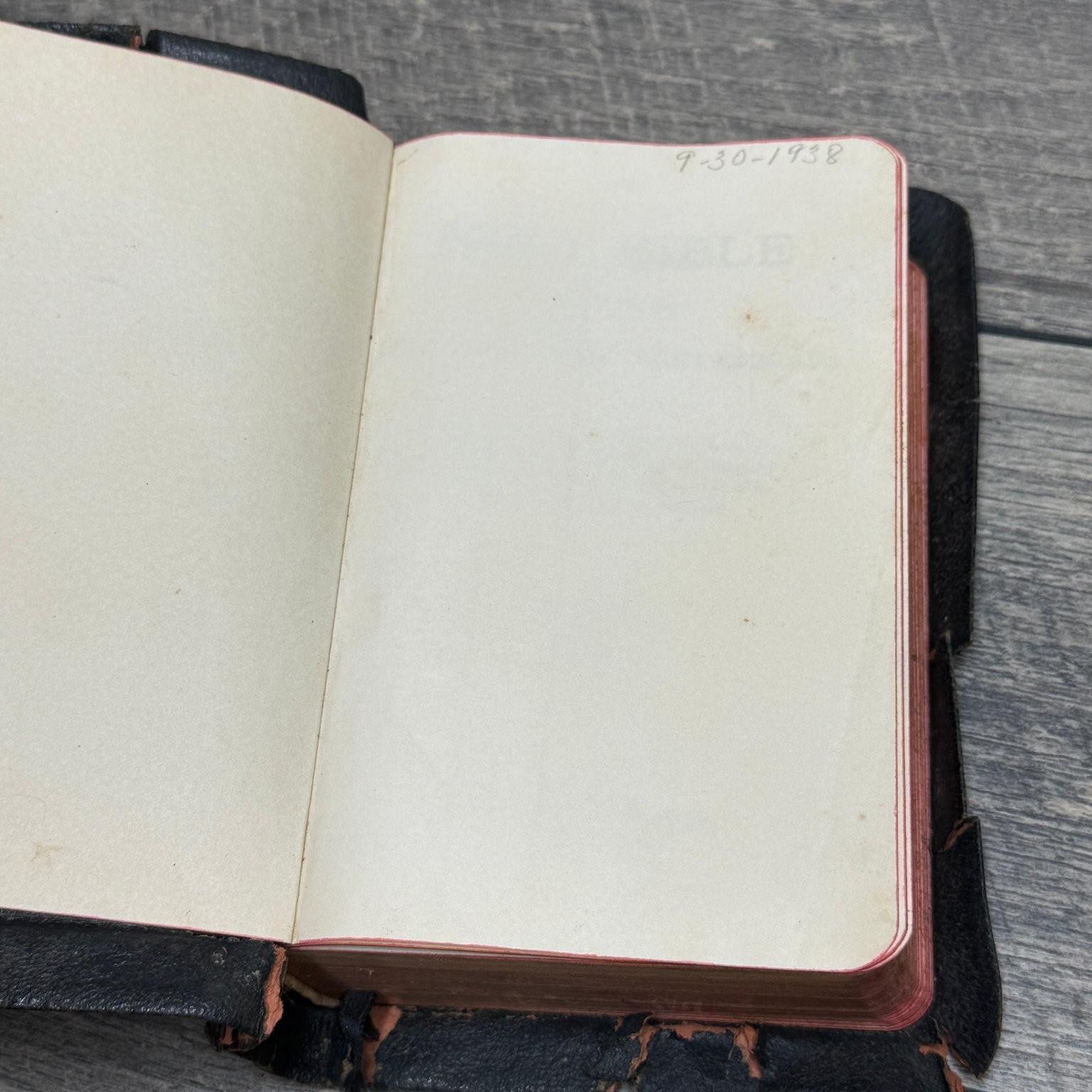 Holy Bible KJV With Helps Pronouncing Nelson 1930’s Black Face Type Color Maps