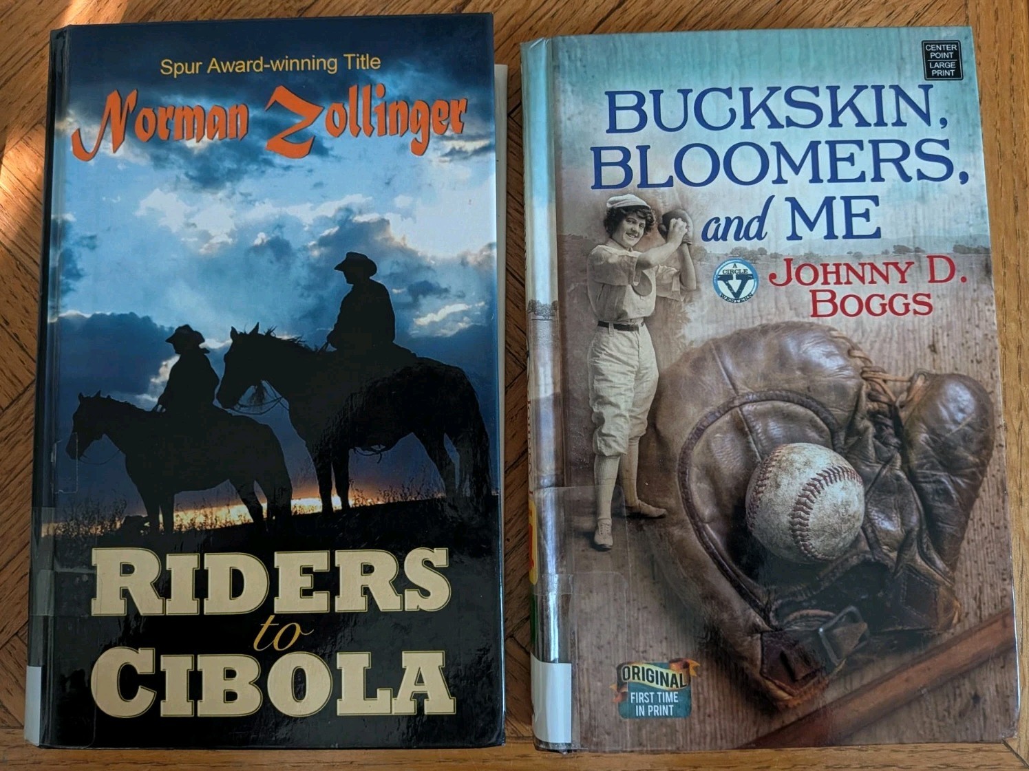 Lot of 12 LARGE PRINT Western Books Wild West Cowboys Rangers Adventure HC