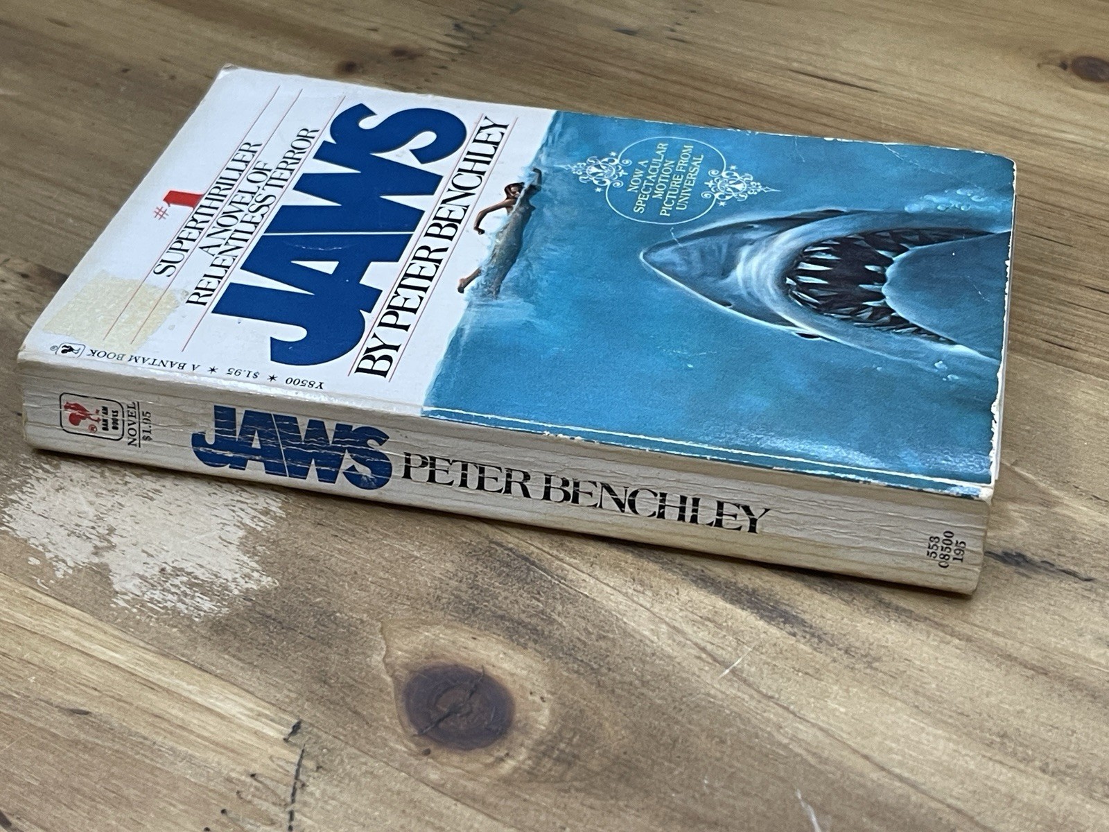 Jaws 1974 Peter Benchley, Bantam Edition Paperback 20th Printing