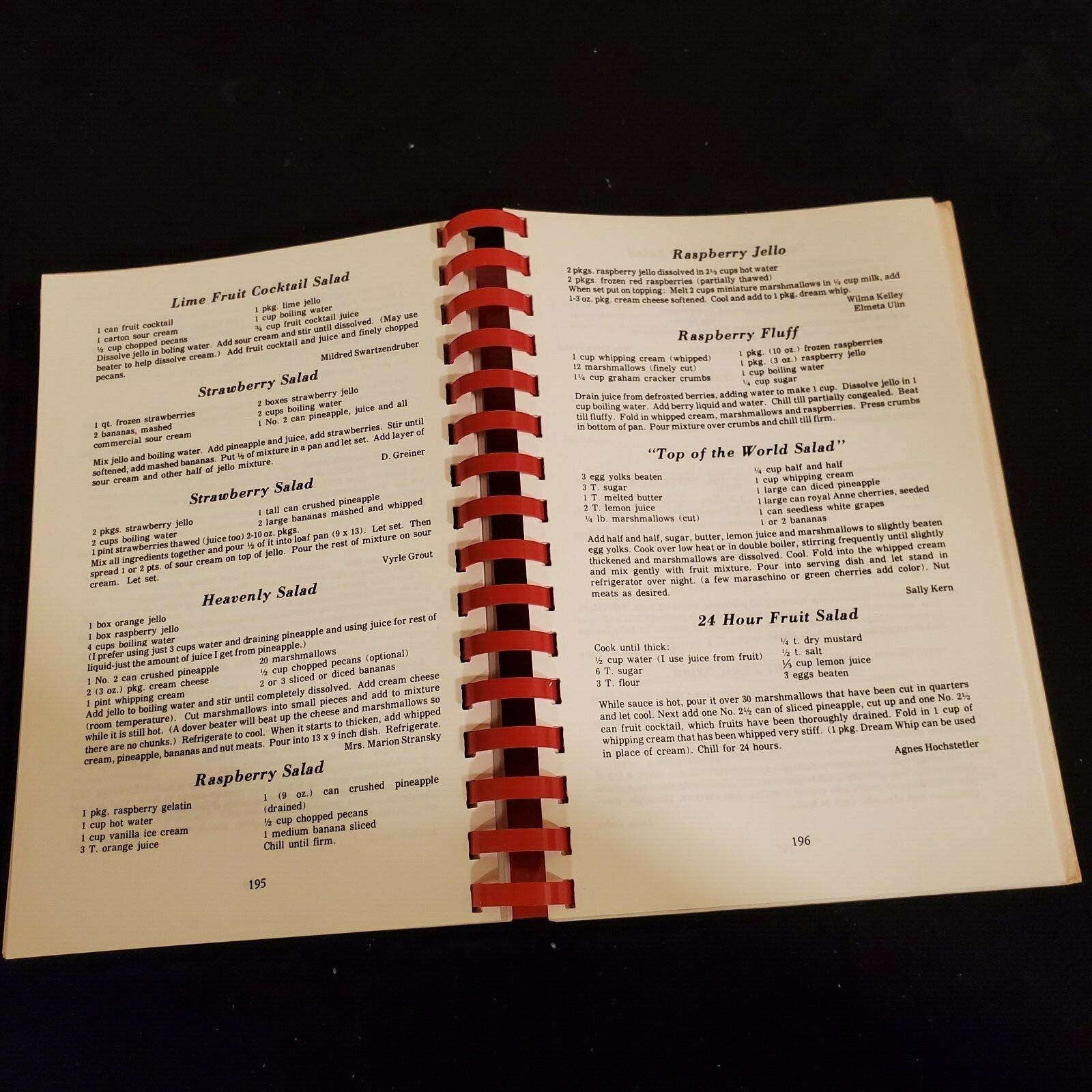 1982 Kalona Historical Village Cook Book 264 Pages by Committee