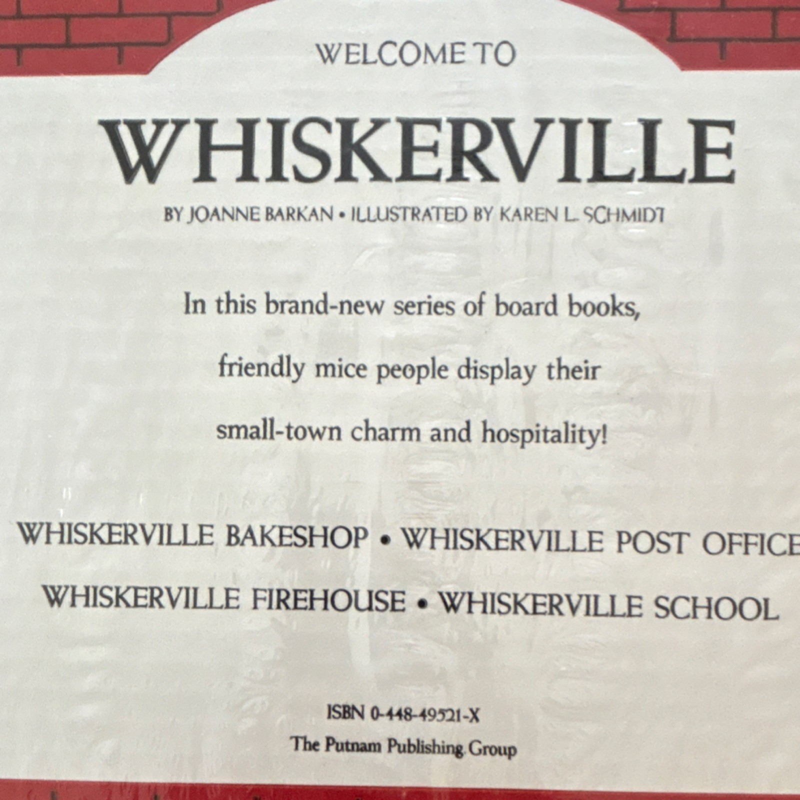 New! Vintage Whiskerville Board Books