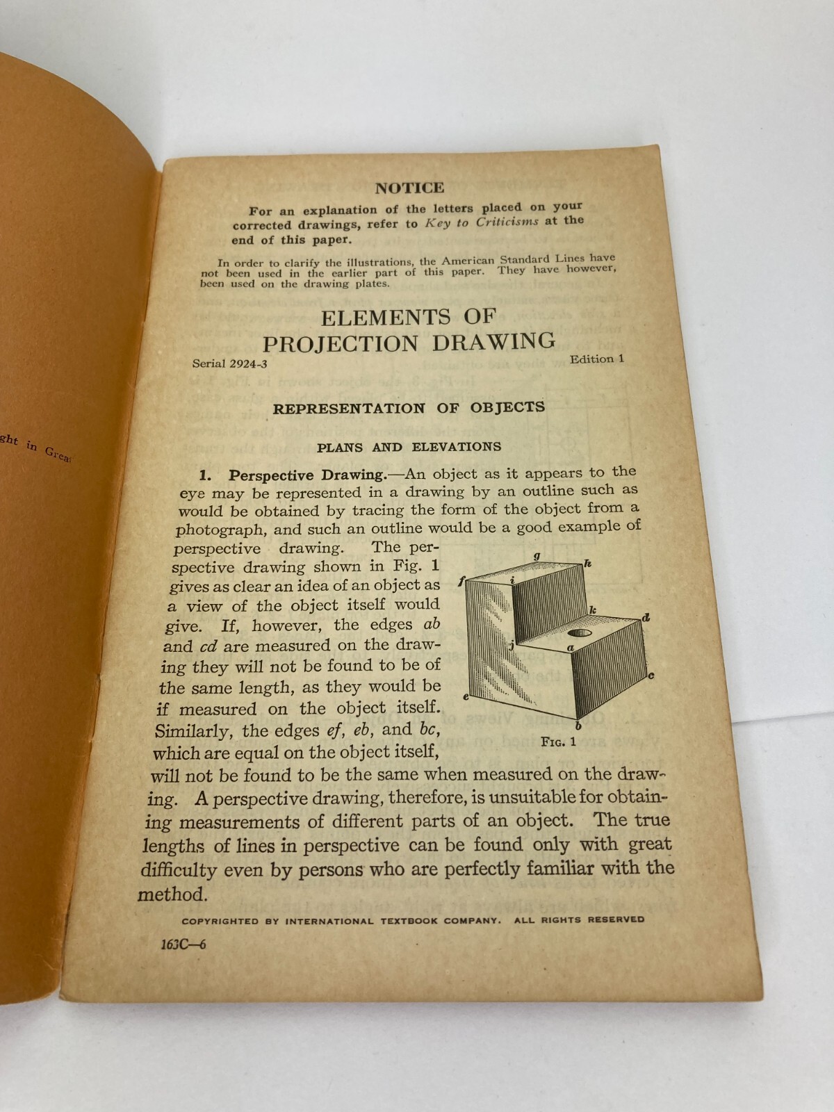 Geometrical Drawing 1935 I.C.S. Staff Geometrical Drawing Elements of Projection