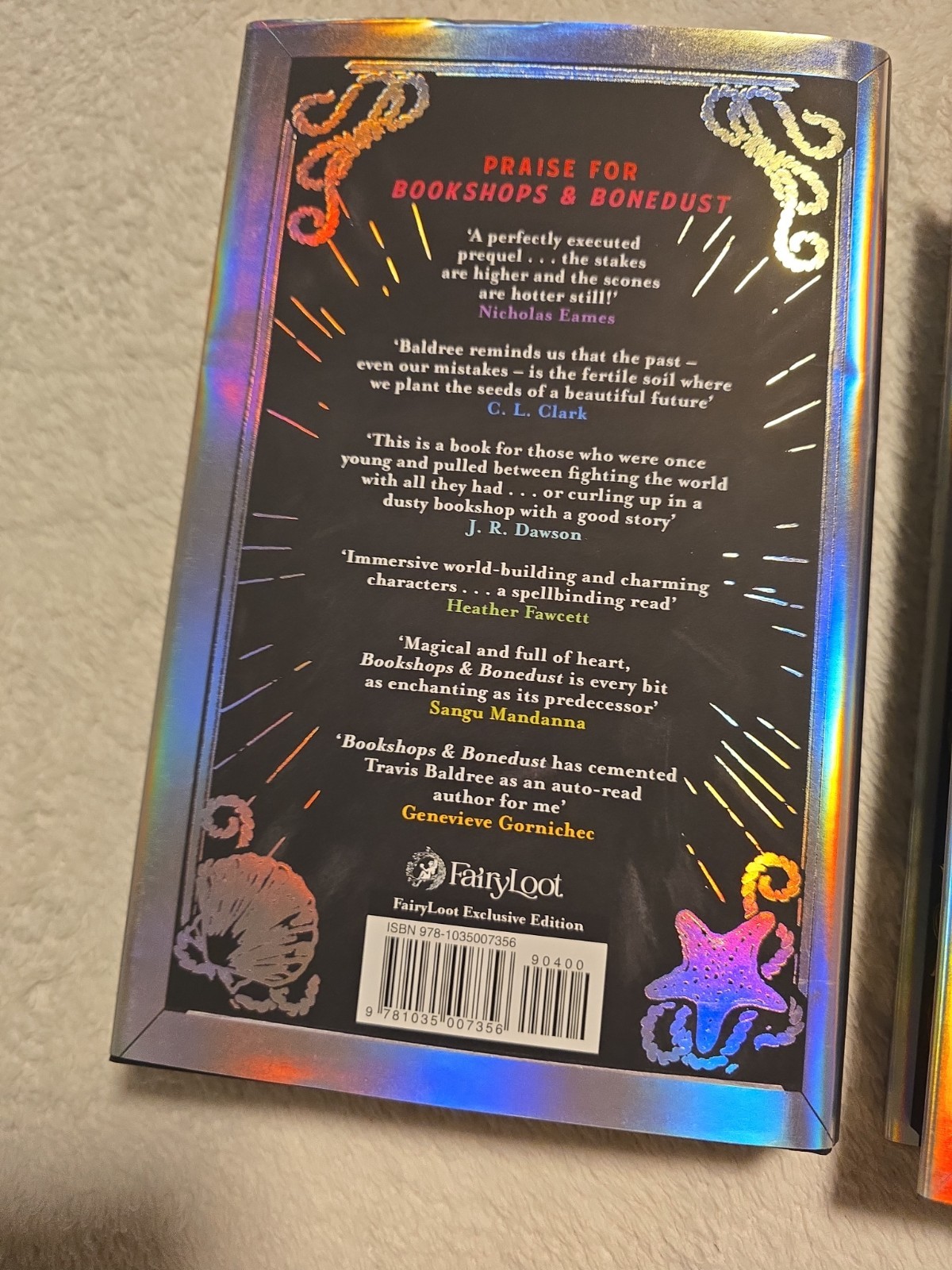 Fairyloot Legends & Lattes Bookshops & Bonedust Travis Baldree Signed