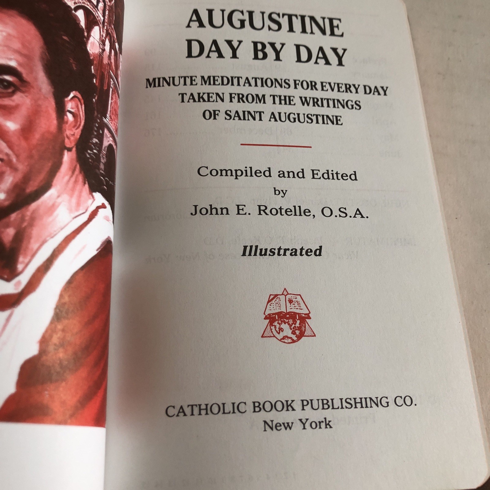 Saint Augustine Day by Day, Meditations, Catholic, John E. Rotelle- LIKE NEW