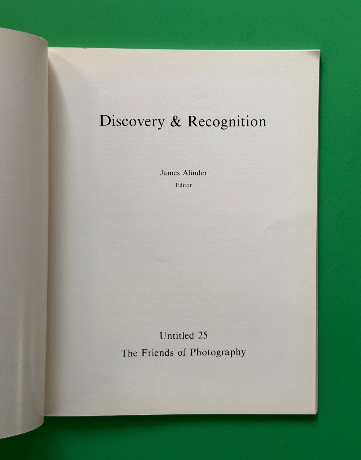 Discovery & Recognition, Untitled 25, James Alinder, historic photographs (1981)