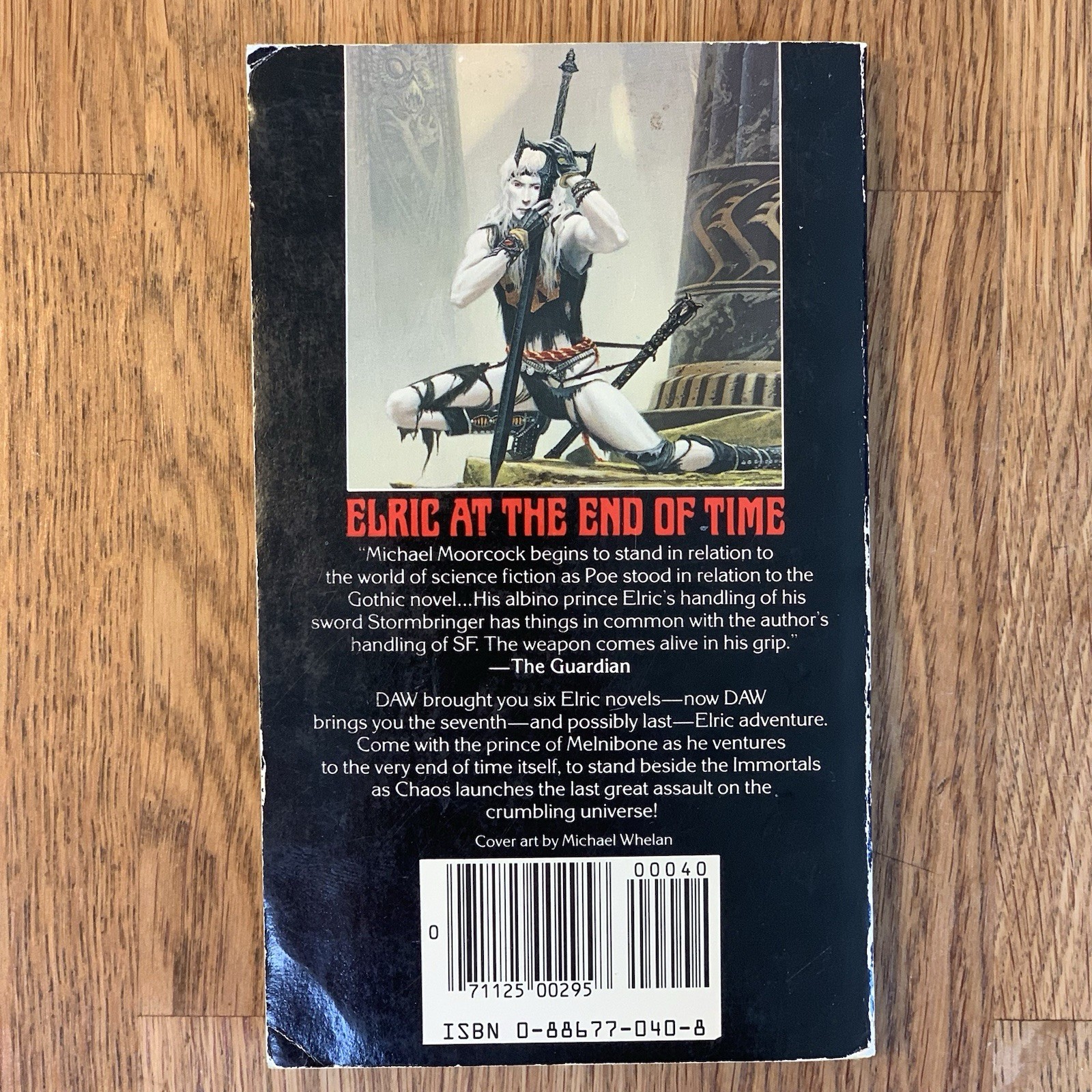 ELRIC AT THE END OF TIME Michael Moorcock 1985 DAW Fantasy PB 1st Edition Book 7