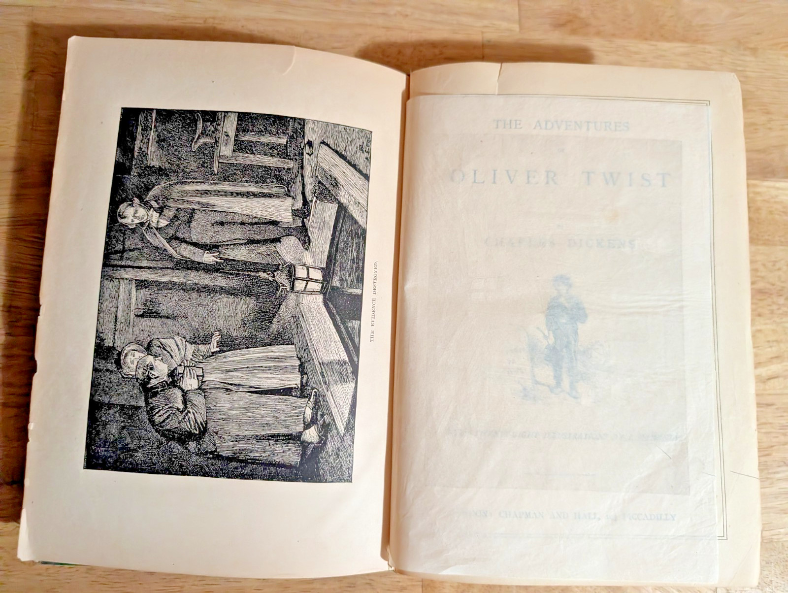 Charles Dickens Oliver Twist Household Edition circa 1870s HC Book D. Appleton