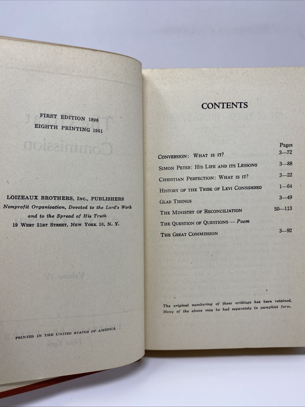Miscellaneous Writings C. H. Mackintosh Vol 1–6 Loizeaux Bros. HC 1951 8th Print