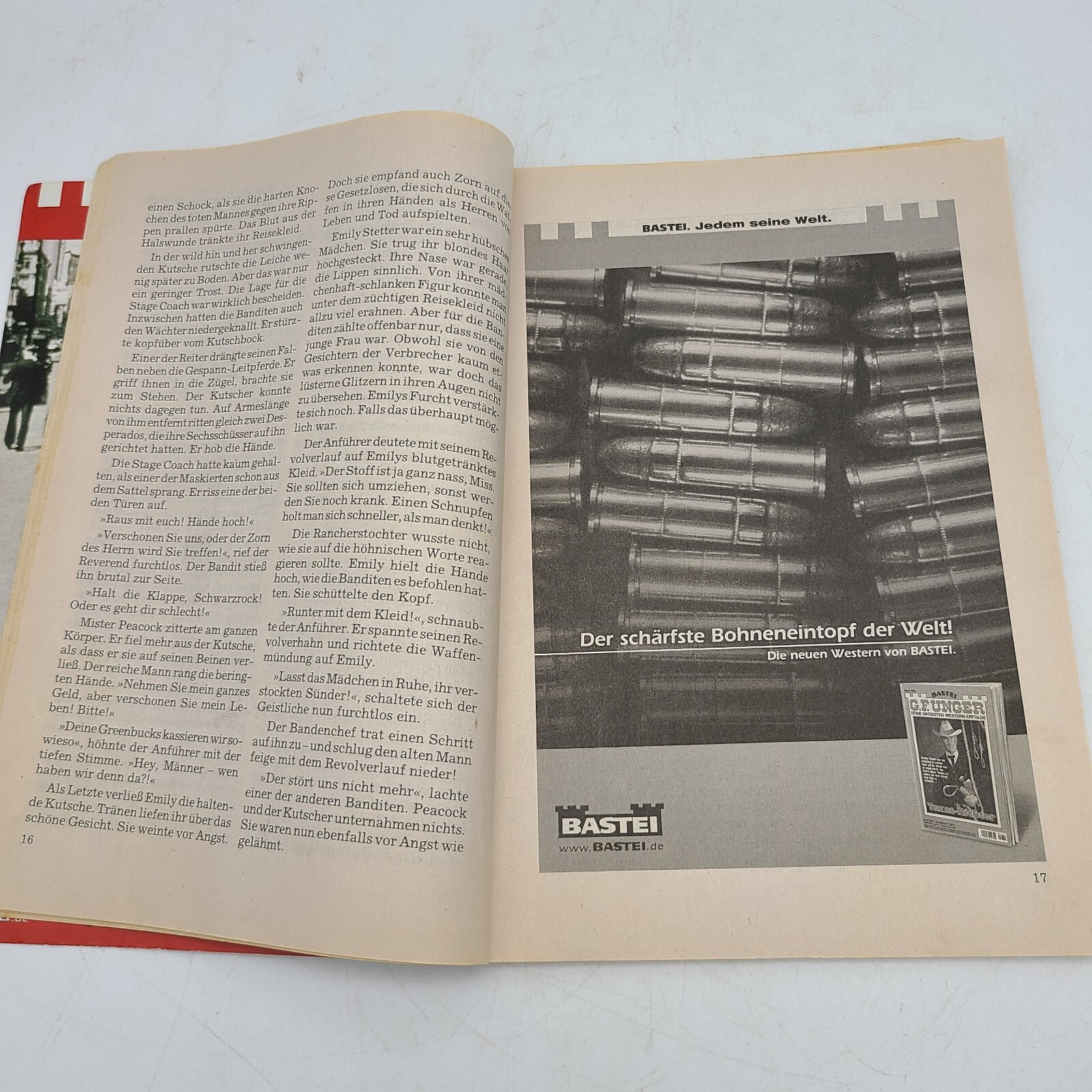 Jack Slade Emily und das Narbengesicht BASTEI Pulp Fiction German Booklet