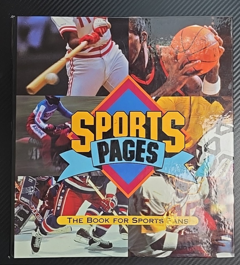 Vintage 1996 „Sports Pages: The Book For Sports Fans“ Collector’s Hardcover Bind