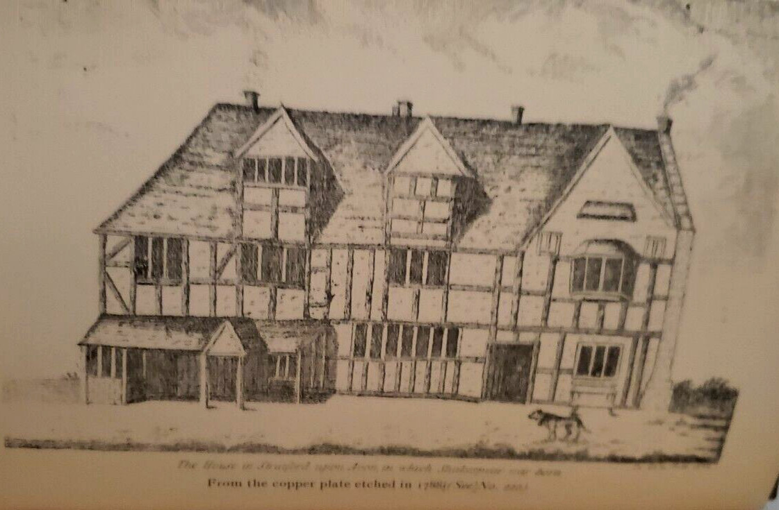 1910 CATALOGUE OF SHAKESPEARE BIRTHPLACE,Art,History, BIRTHPLACE Pamphlet/Ticket