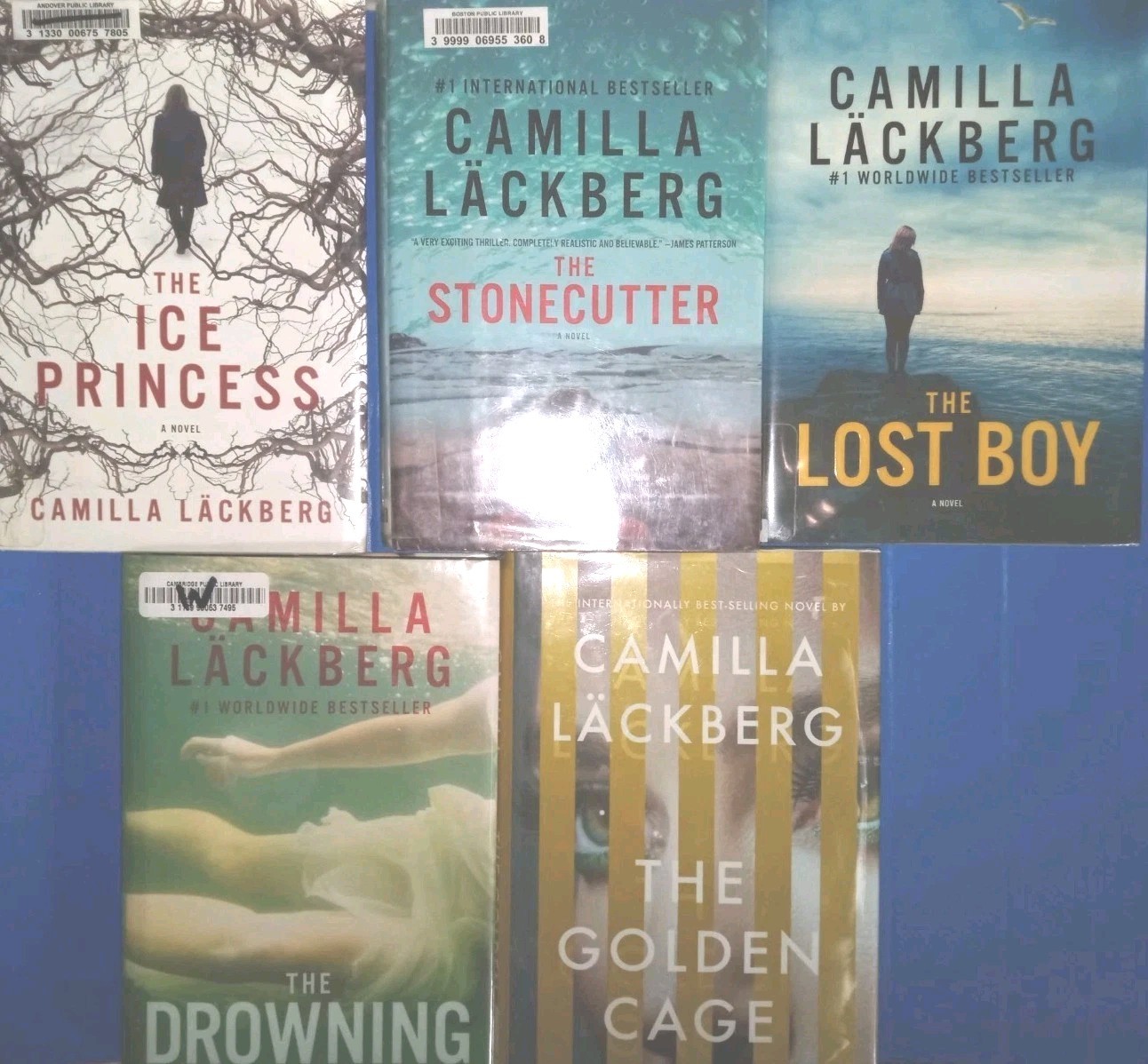 Camilla Lackberg, Lot Of 5: 4 Fjallbacka Series & 1 Stand-alone