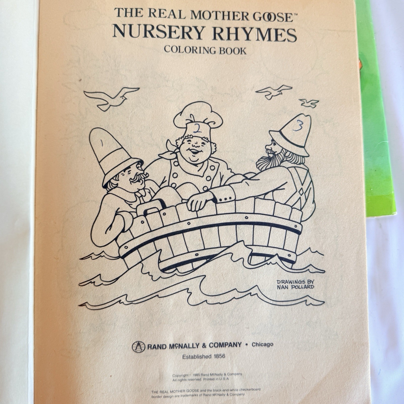 Mother Goose Nursery Rhymes Vintage 1980s Coloring Book Lot Of 3