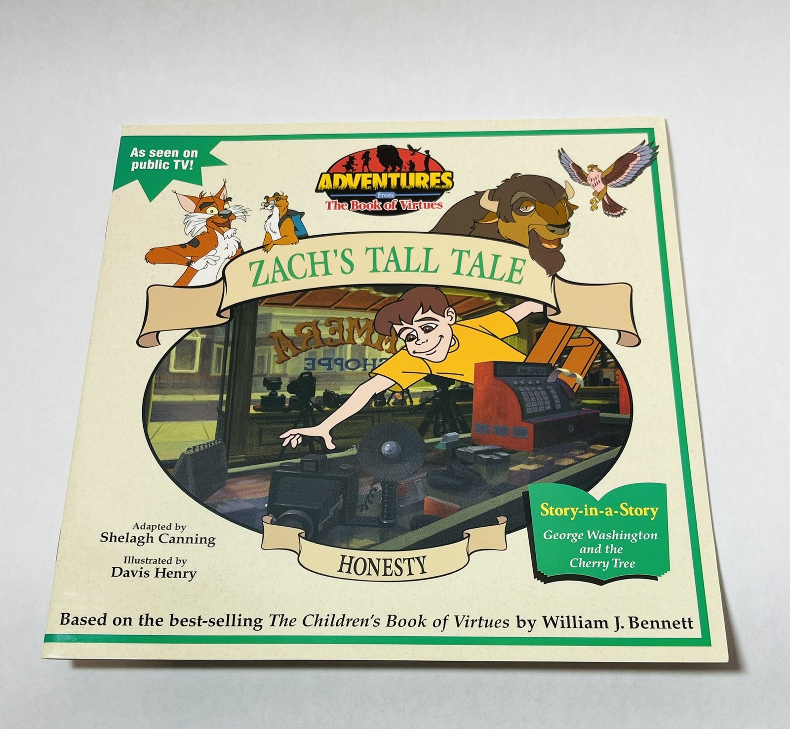 Adventures from The Book of Virtues Boxed Set PBS 4 books 1996 Honesty Courage