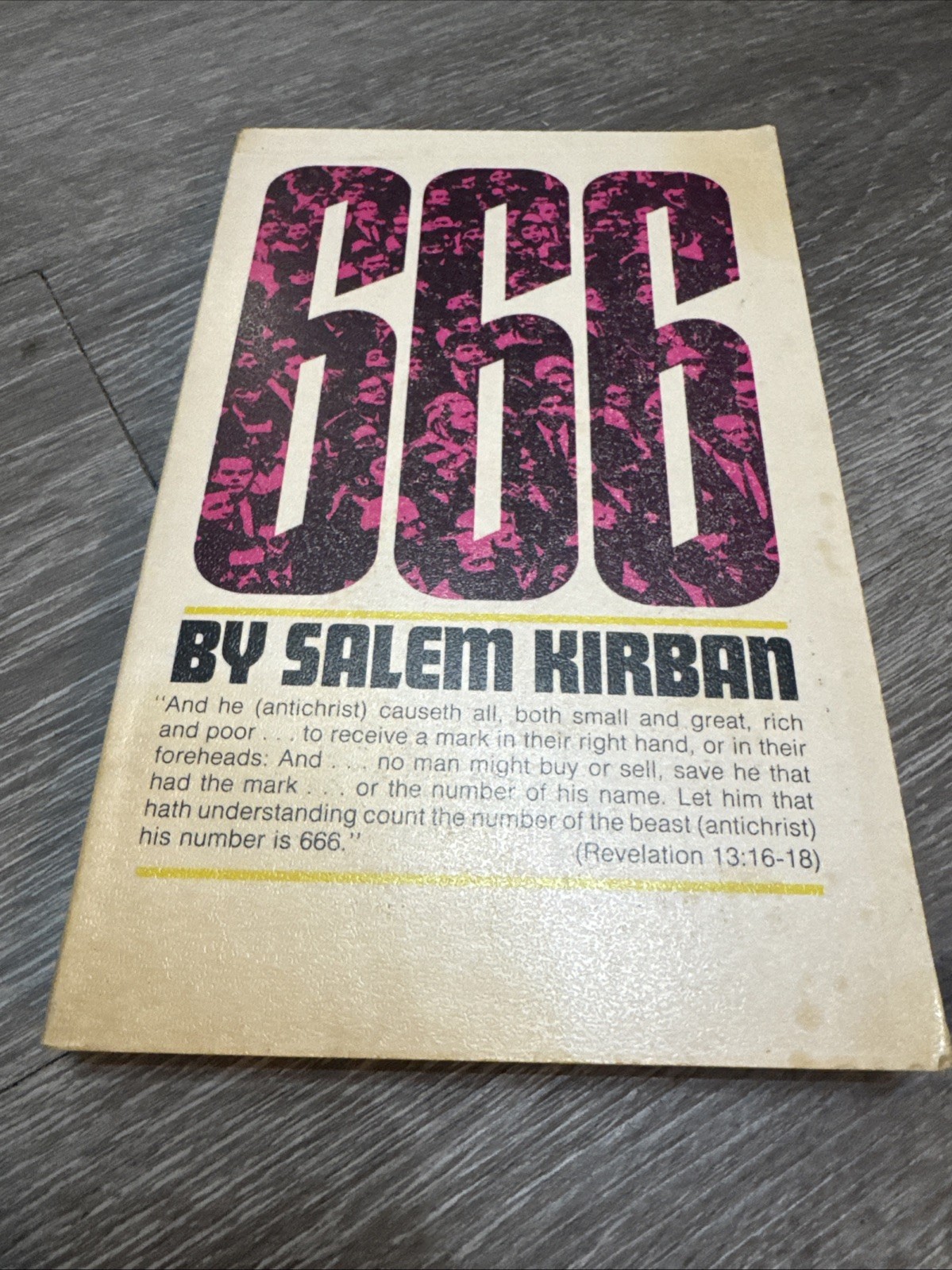 666 Salem Kirban 1970 The Tribulation Period 5th Print Antichrist Religion PB