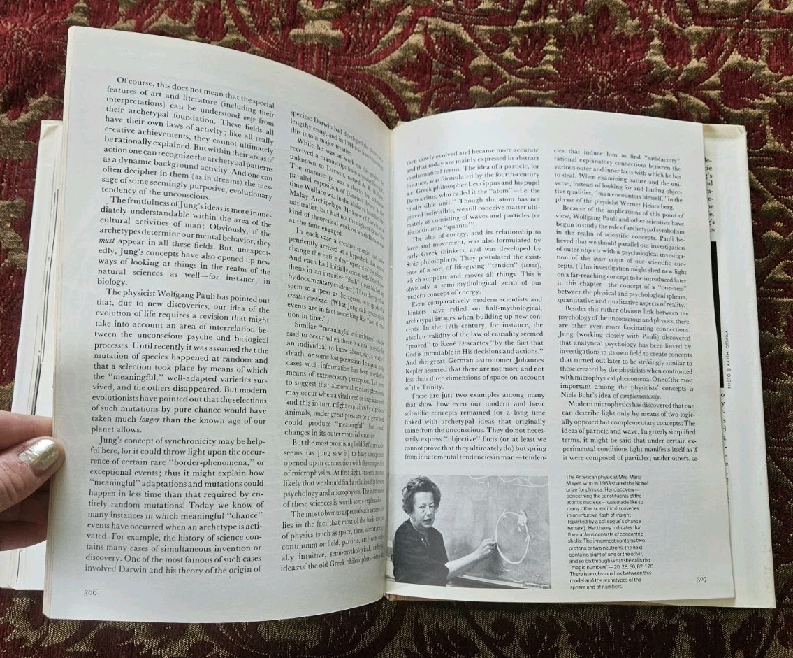 1979. Man and His Symbols By Carl G. Jung Illustrated Black, White & Color HC/DJ