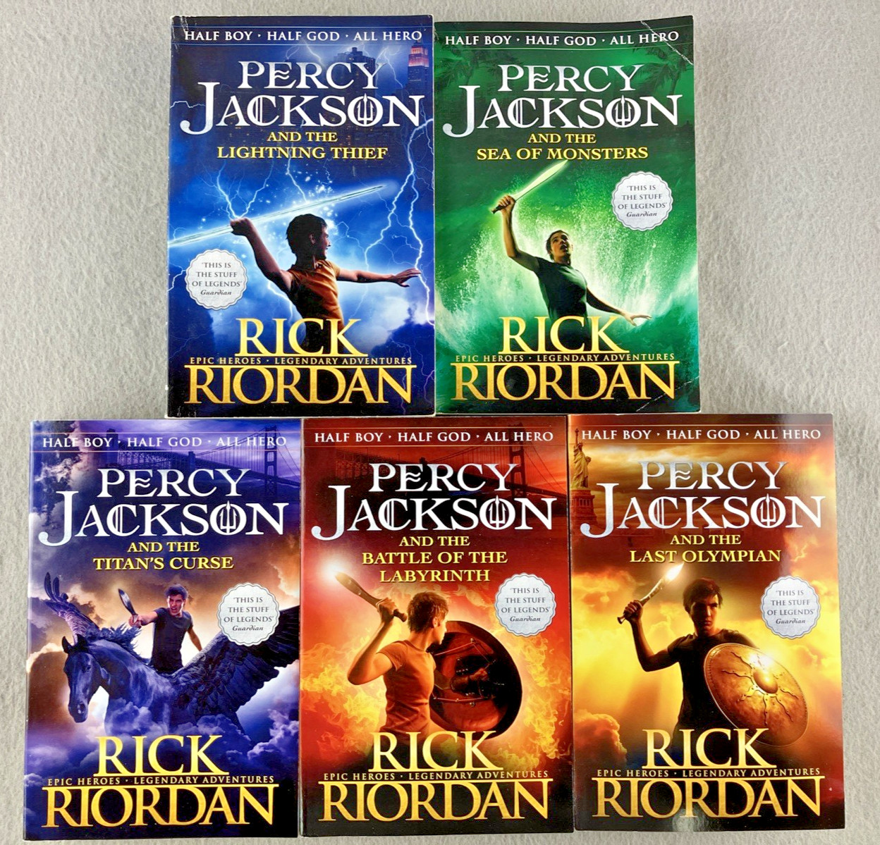 Percy Jackson Ultimate Collection Box Set Books 1 – 5 Paperback Penguin Puffin