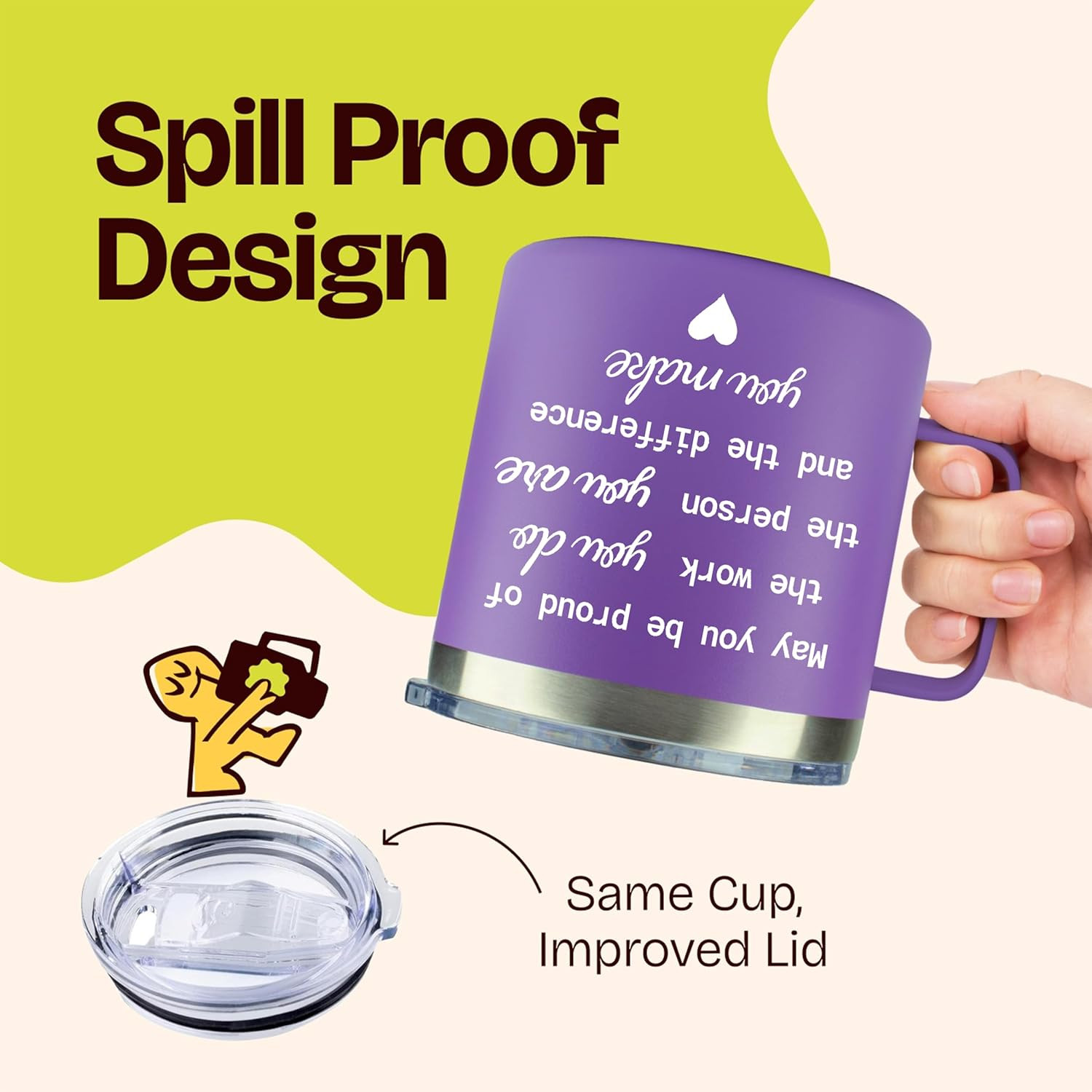 May You Be Proud of the Work You Do – Mental Health Gifts for Women 14 Ounce Tum
