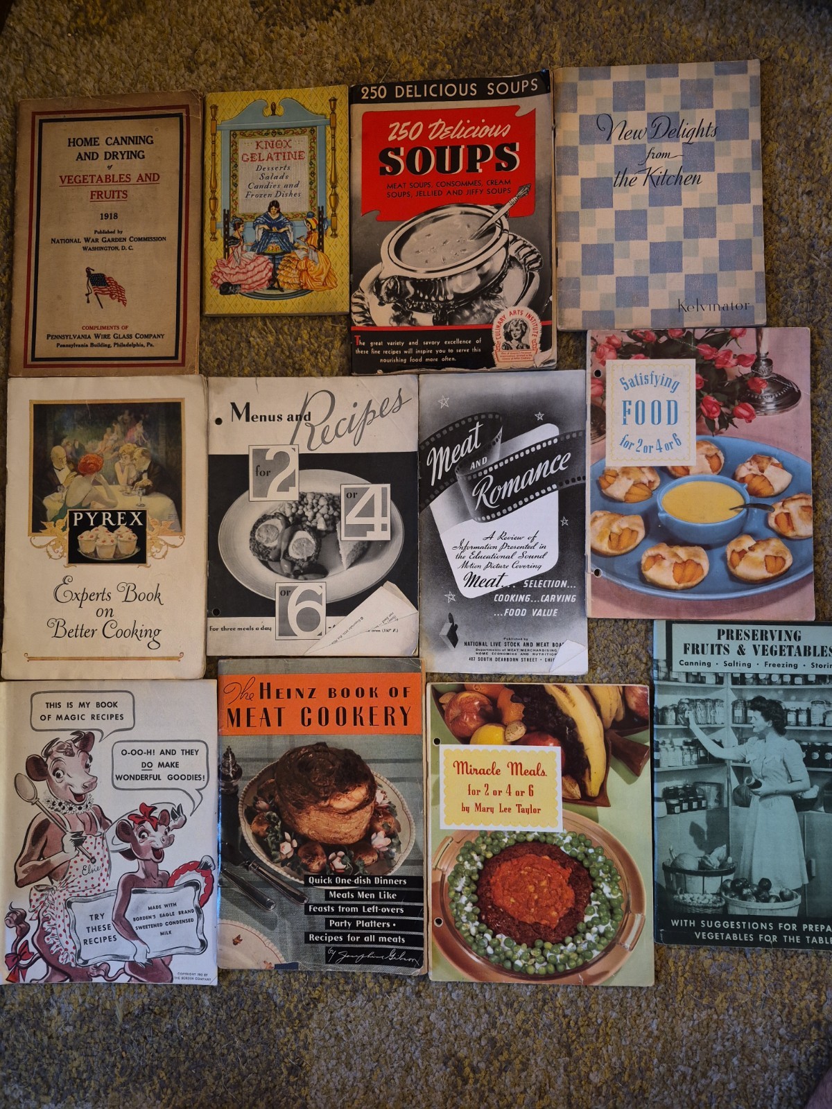 Lot Of 88 Vintage Cooking 1920s Up Pamphlet Booklet Advertising Recipes Paper