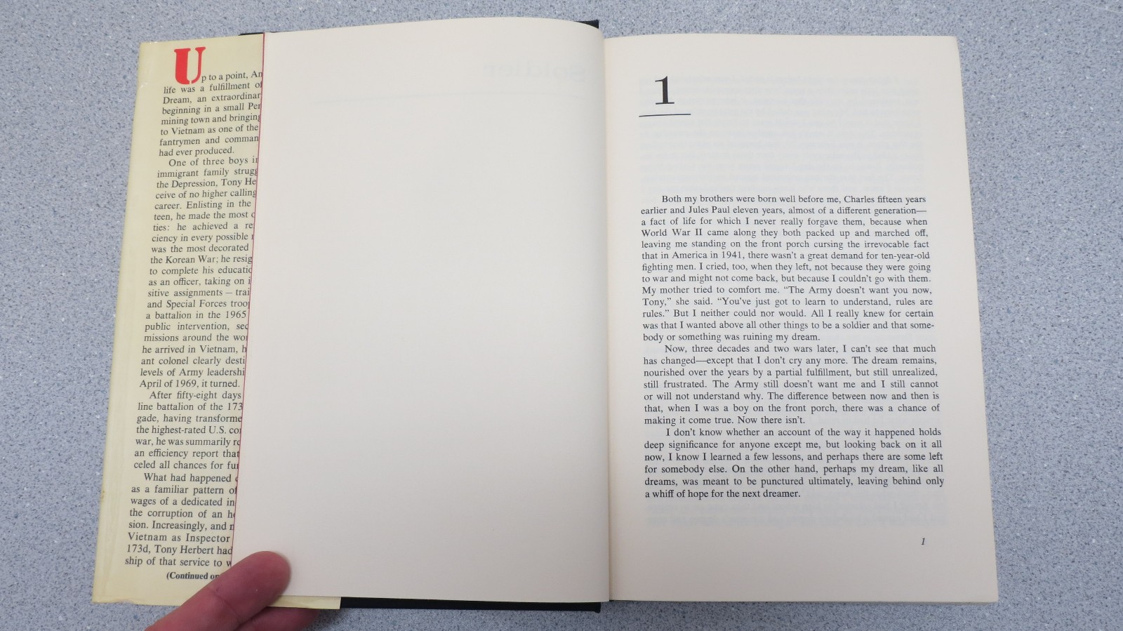 Soldier by James T. Wooten and Anthony B. Herbert (Hardcover) 1973 2nd printing
