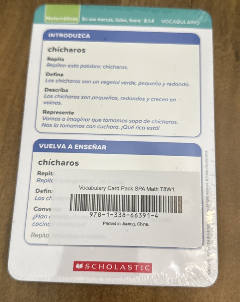 Scholastic Pre K On My Way Espanol Spanish Theme 1,3,8 Teaching Guide Vocabulary