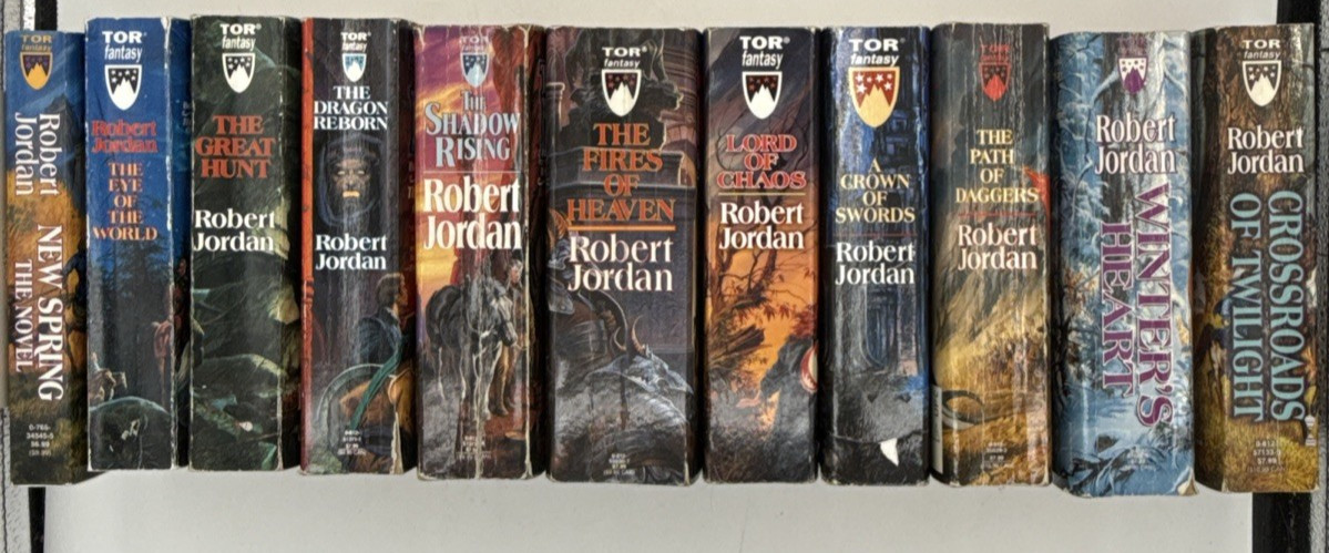 Wheel of Time Series by Robert Jordan, Set of 11, The Prequel & Book 1-10, B188