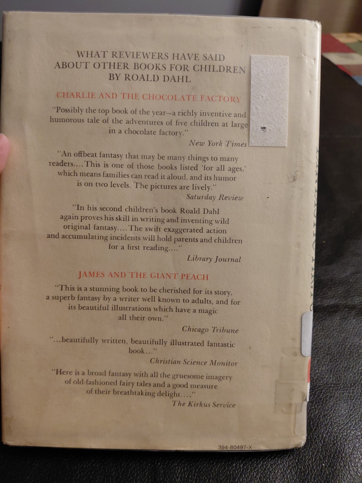 FANTASTIC MR. FOX by Roald Dahl 1970’s hard cover book Vintage EX-LIBRIS