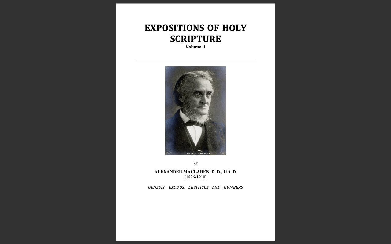 Expositions of Holy Scripture by Alexander Maclaren, (E-Book CD) ALL 17 Volumes