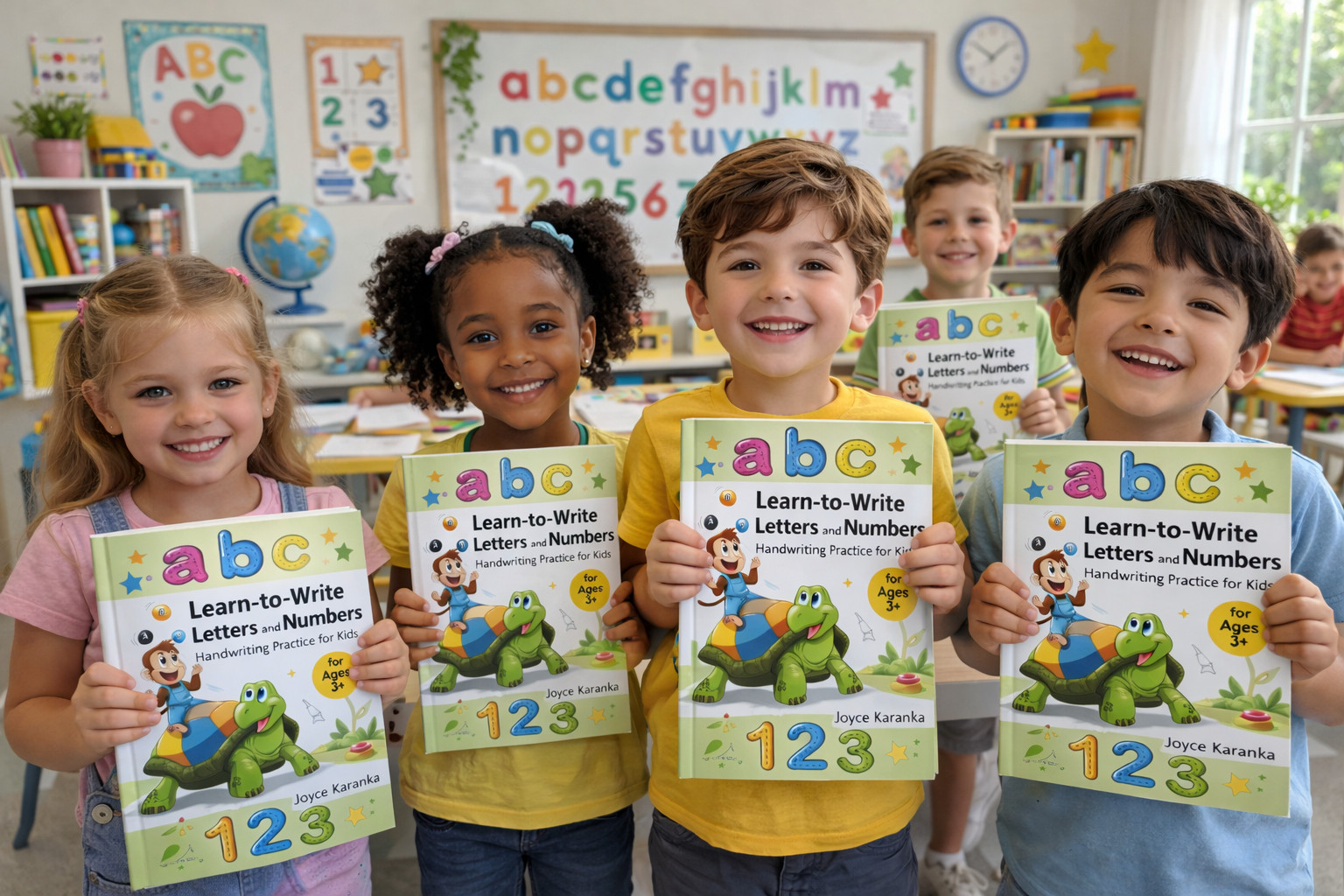 Learn-to-write Letters And Numbers: Handwriting Practice For Kids / Kindergarten