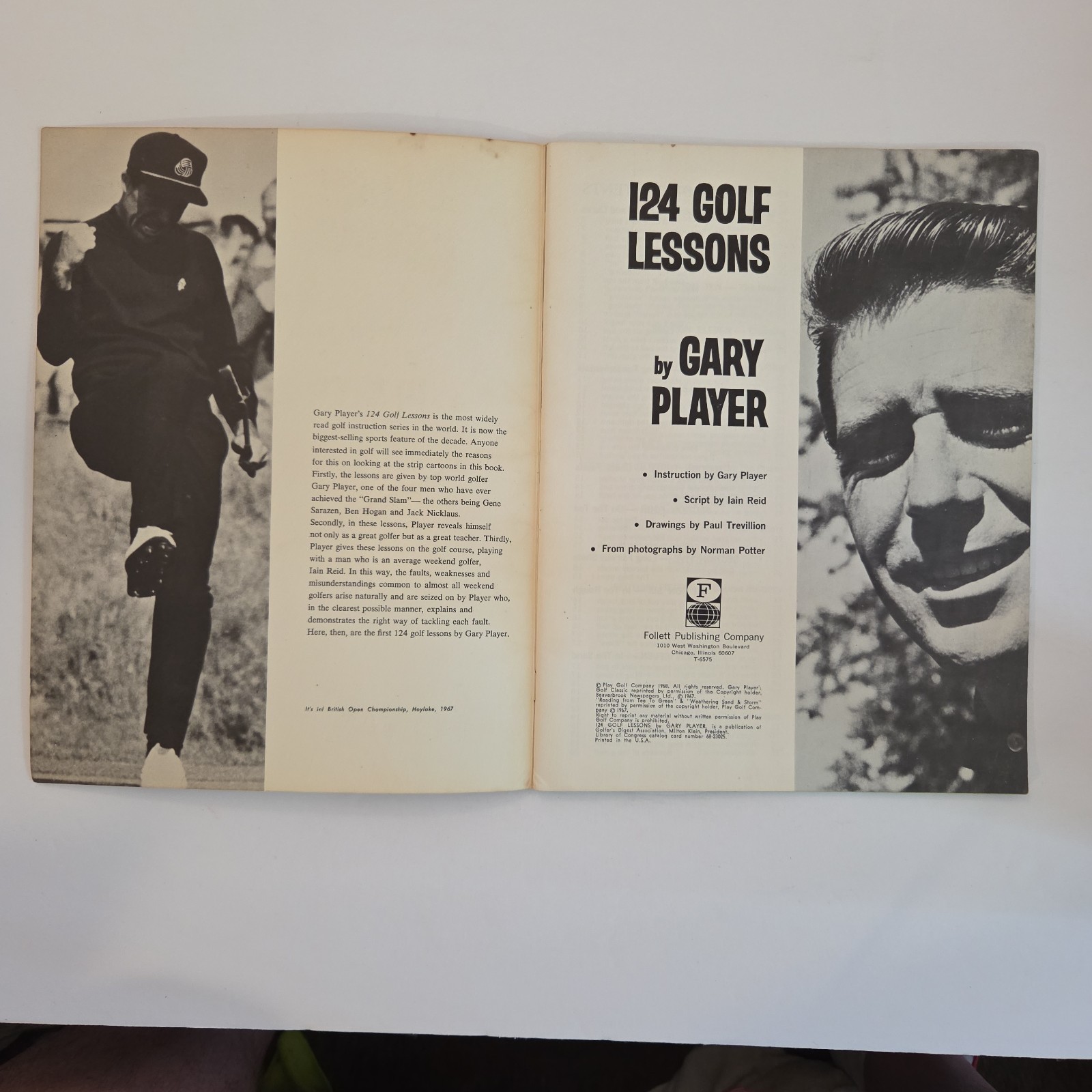 “124 Golf Lessons by Gary Player” ~ Trade Paperback 1968