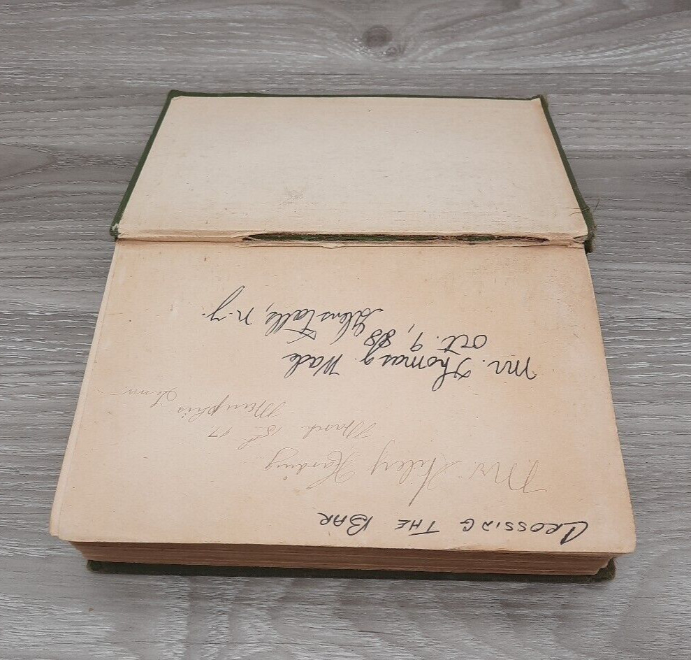 Antique 1905 Heart Throbs The Old Scrap Book Hardcover Grosset and Dunlap 119 Yr