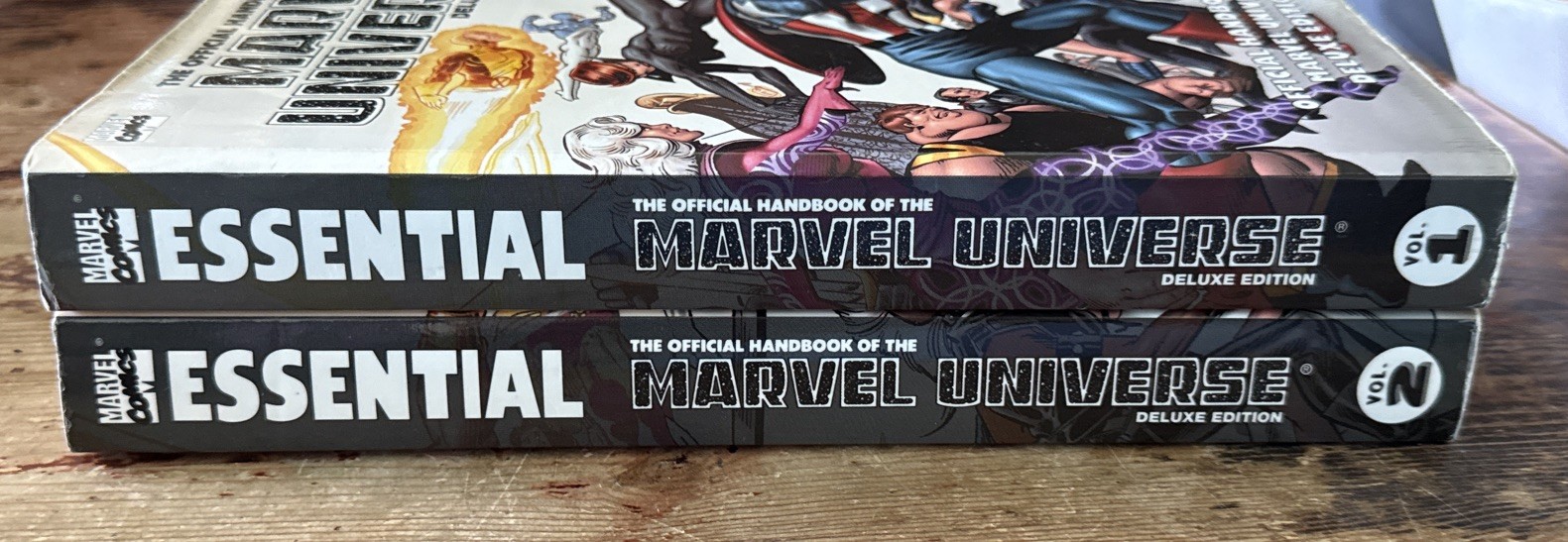 The Official Handbook of the Marvel Universe Deluxe Edition Vol 1 & 2, PBs
