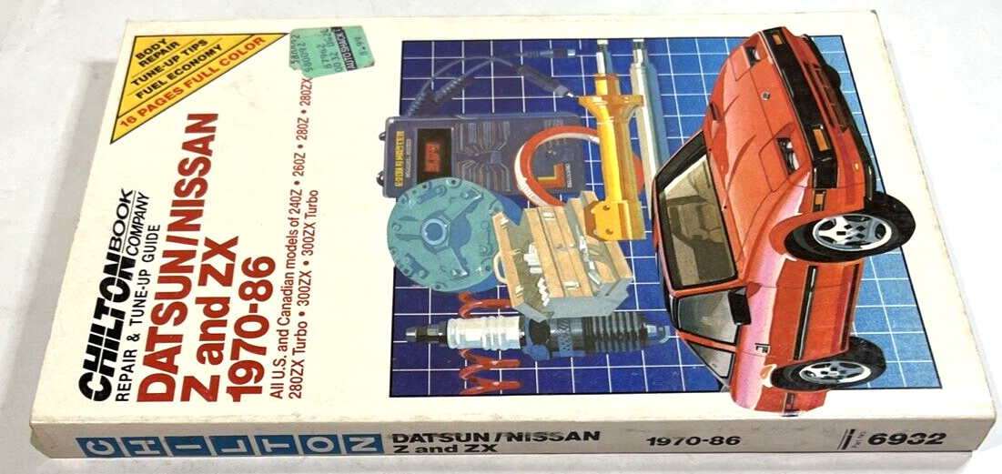 Chilton’s 6932 Datsun/Nissan Z and ZX 1970-86 Repair and Tune-up Guide
