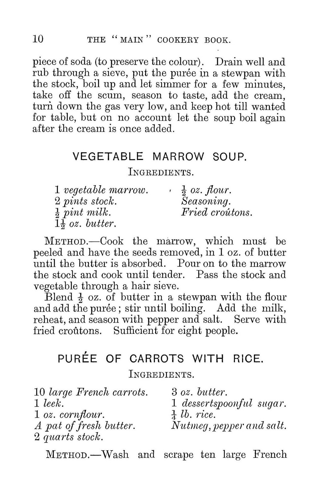 „1900“ The Main Cookery Book Vintage Cook Book 154 Pages