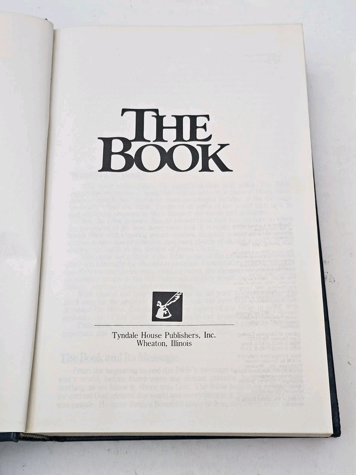 The Book (Special Edition of The Living Bible) by Tyndale House (1985, Hardback)