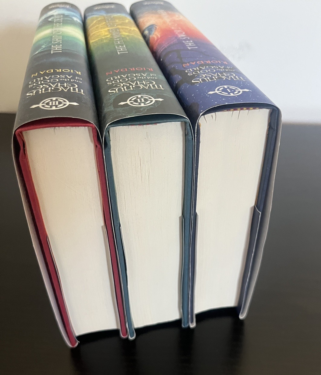 Rick Riordan MAGNUS CHASE Complete Series Lot of 3 Set HARDCOVER Books