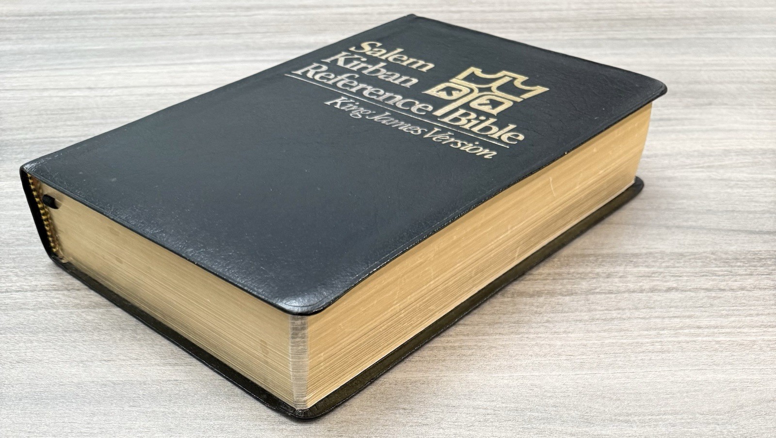 UNMARKED Salem Kirban Reference Bible KJV Bonded LEATHER King James Version AMG