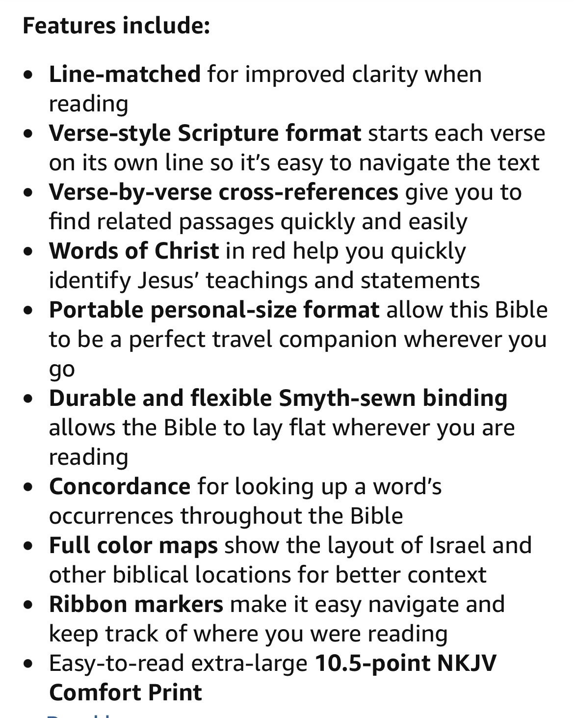 SNAP CLOSURE NKJV LARGE PRINT(10.5pt) Personal Size Brown Leathersoft Bible