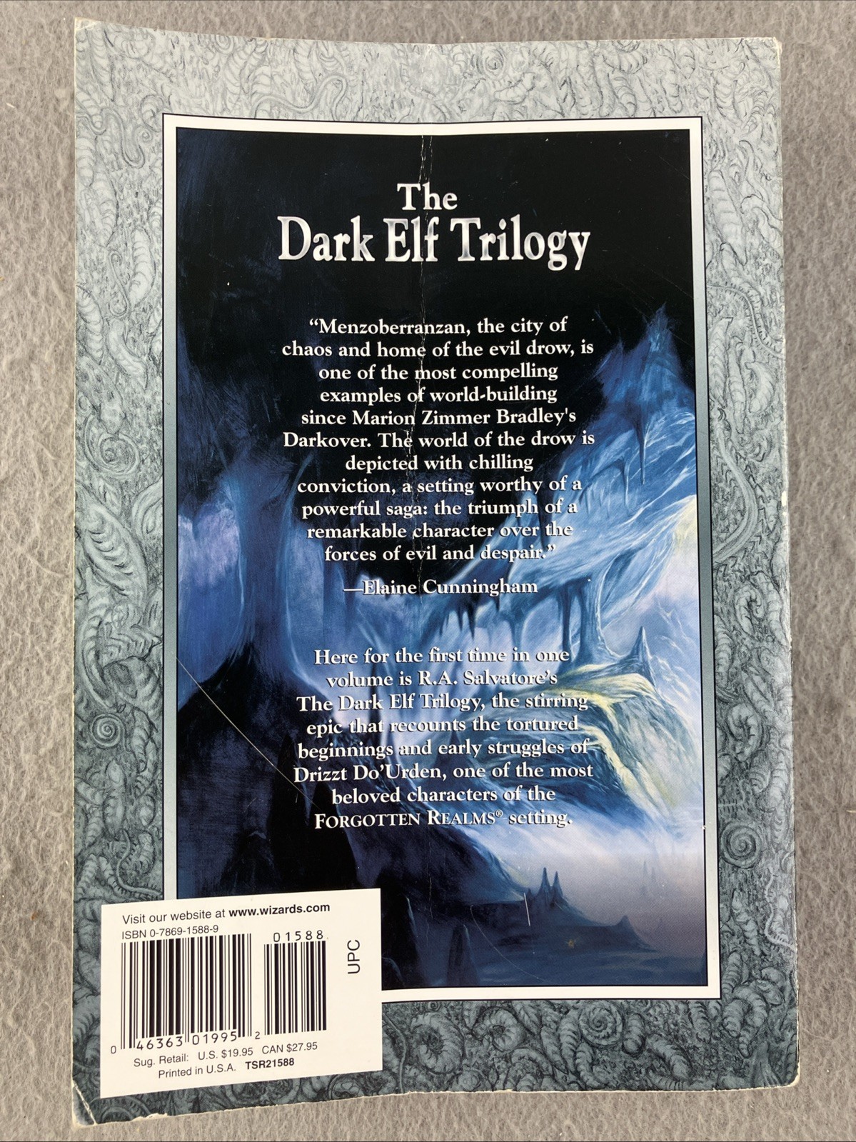 The Dark Elf Trilogy Collector’s Edition by RA Salvatore (2000) Forgotten Realm